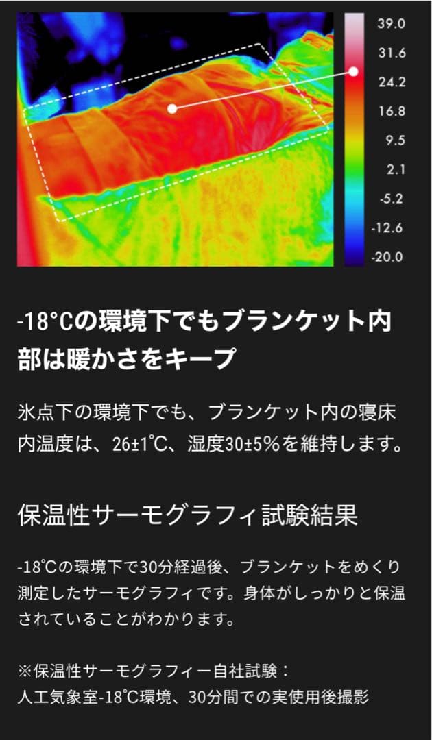 LUGH 魔法瓶ブランケットSサイズ (6層/ グラフェン)ミッドナイトブラック