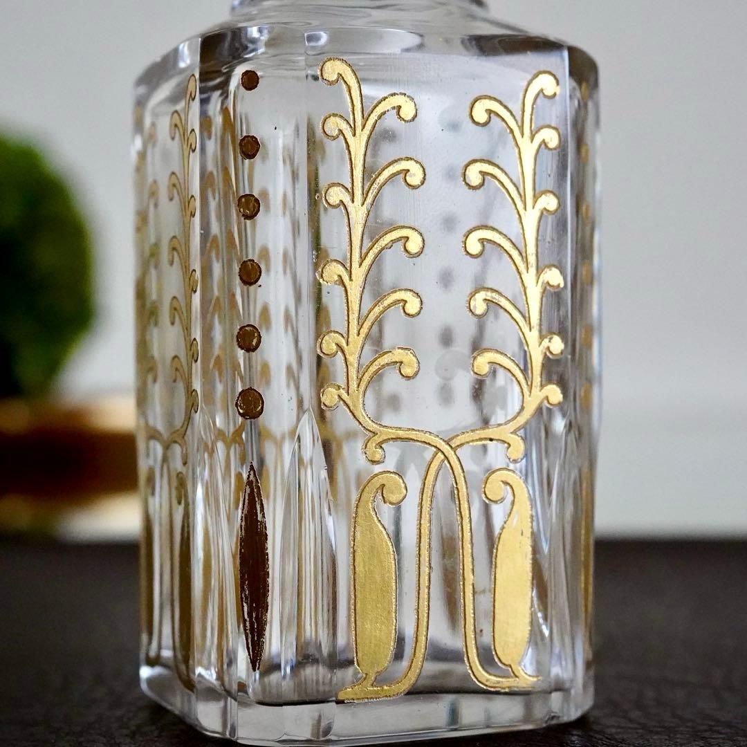 24金彩 香水瓶☆オールドバカラ BACCARAT Piver☆極希少レア☆美品