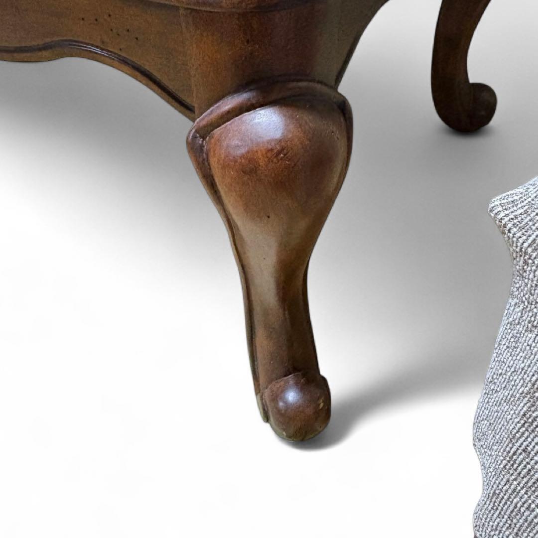 Ashley アシュレイ エンドテーブル 猫脚 ラスティックブラウン