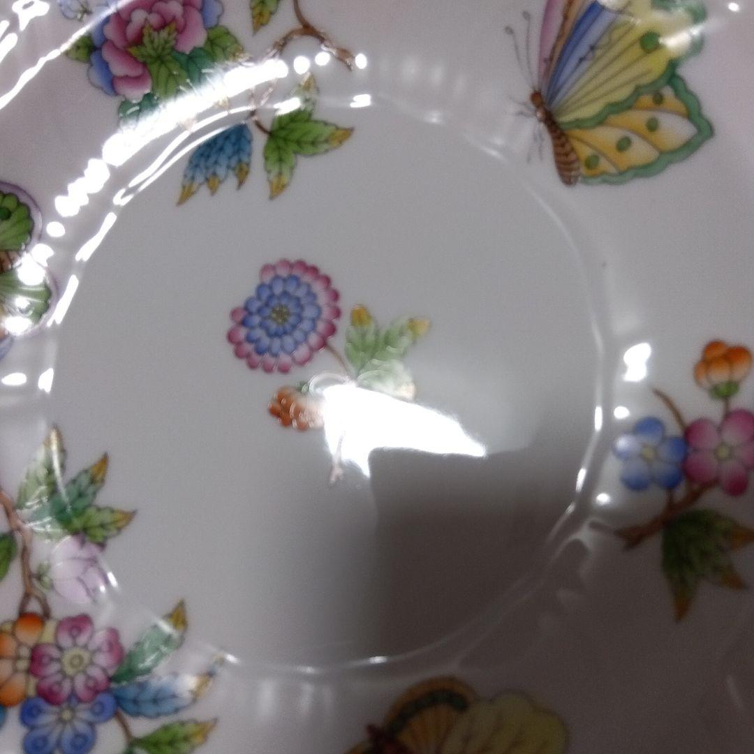 HEREND ヘレンド ヴィクトリアブーケ 18.7cm プレート 2枚　ペア