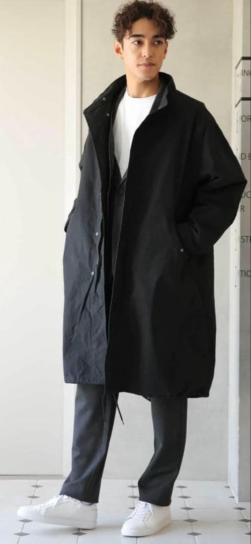 ナノユニバース　3wayモッズコート　M／ブラック