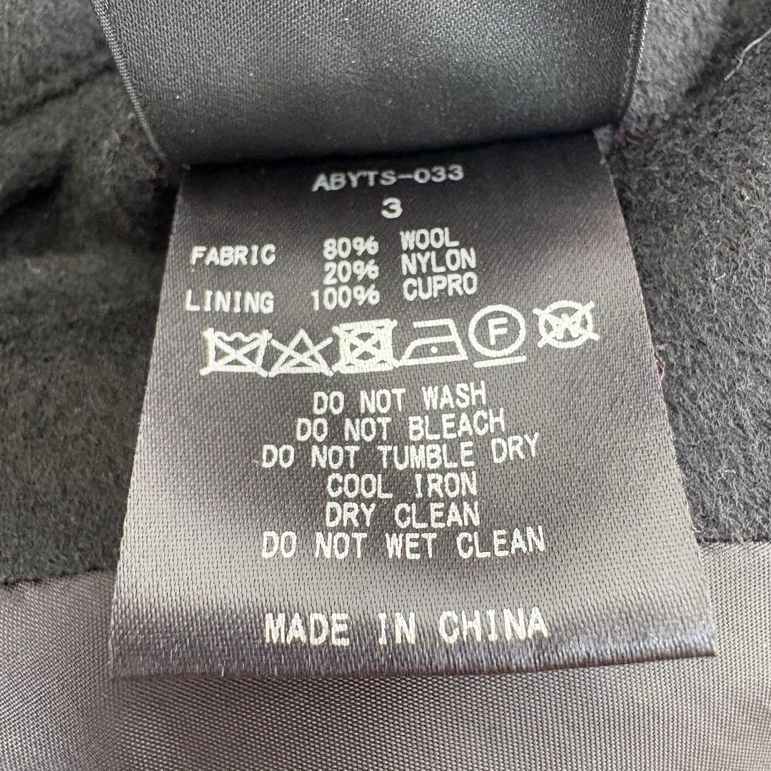 ABYTS BEAVERチェスターコート ブラック Lサイズ 佐藤健