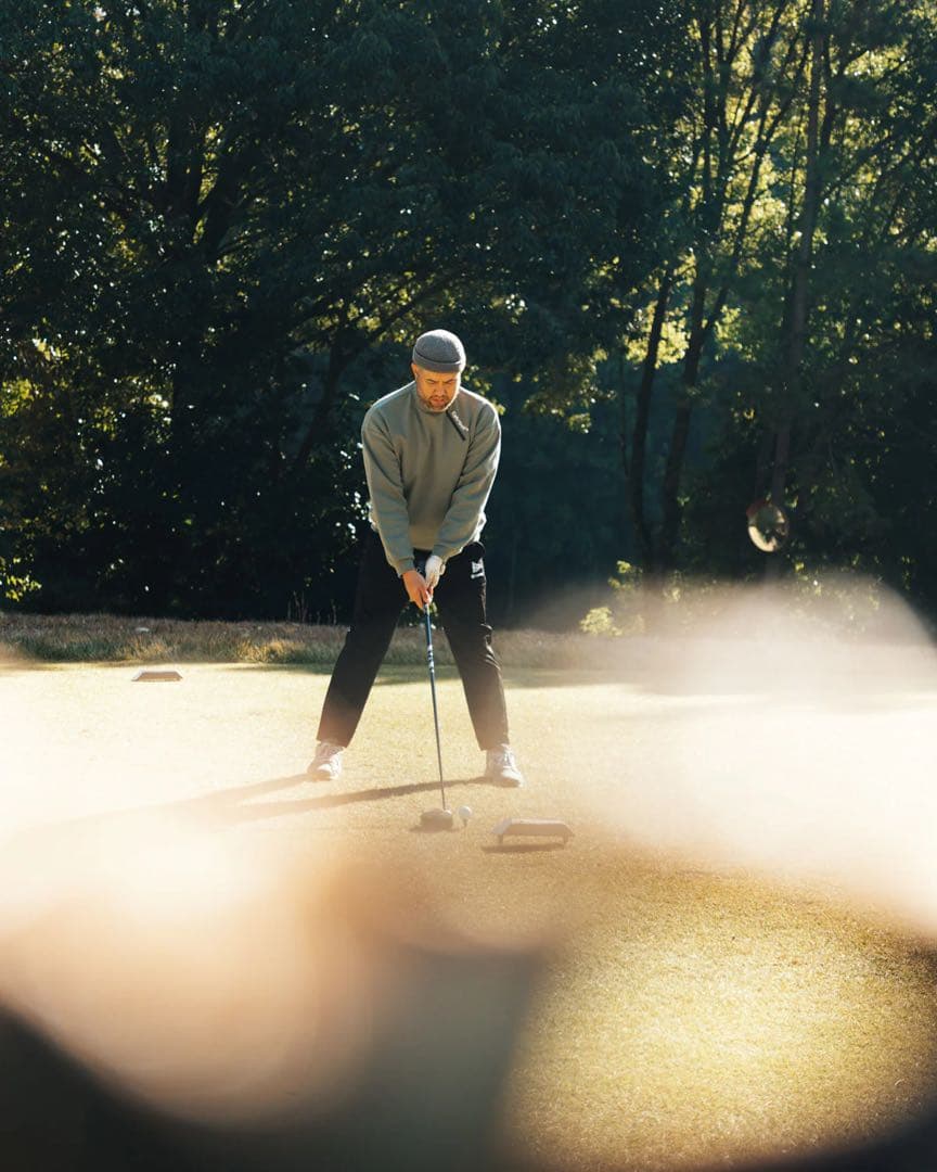 Cph/Golf / SIDE HALF ZIP L/S モックネック TEE