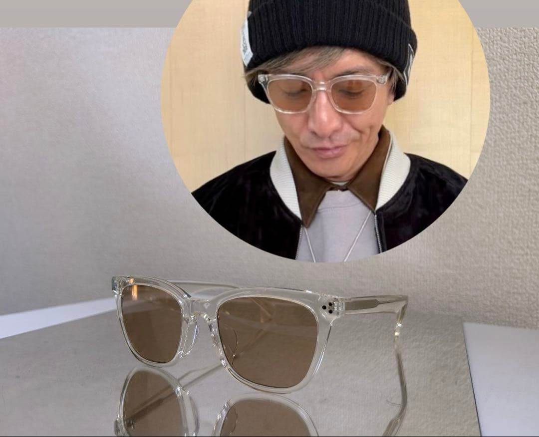遅咲きの人気モデル！木村拓哉 owndays サングラス クリアグレーフレーム