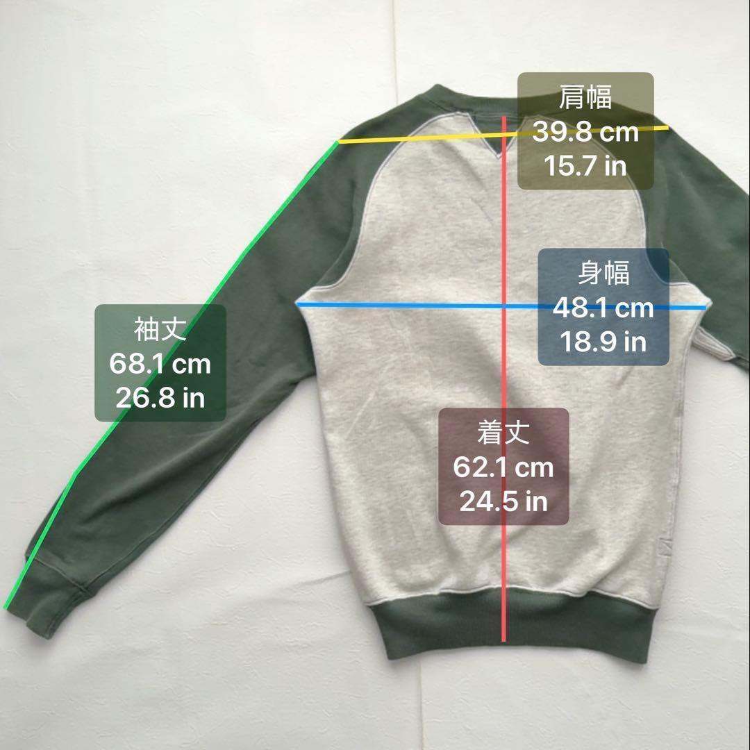 RRL 裏起毛 スウェット トレーナー バイカー カーキ 白 ダブルアールエル