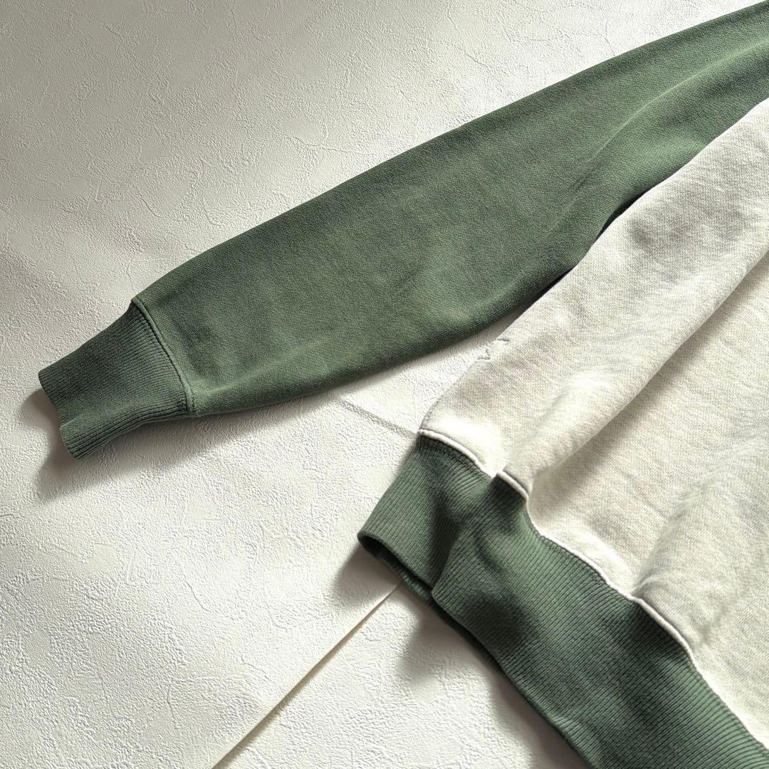 RRL 裏起毛 スウェット トレーナー バイカー カーキ 白 ダブルアールエル