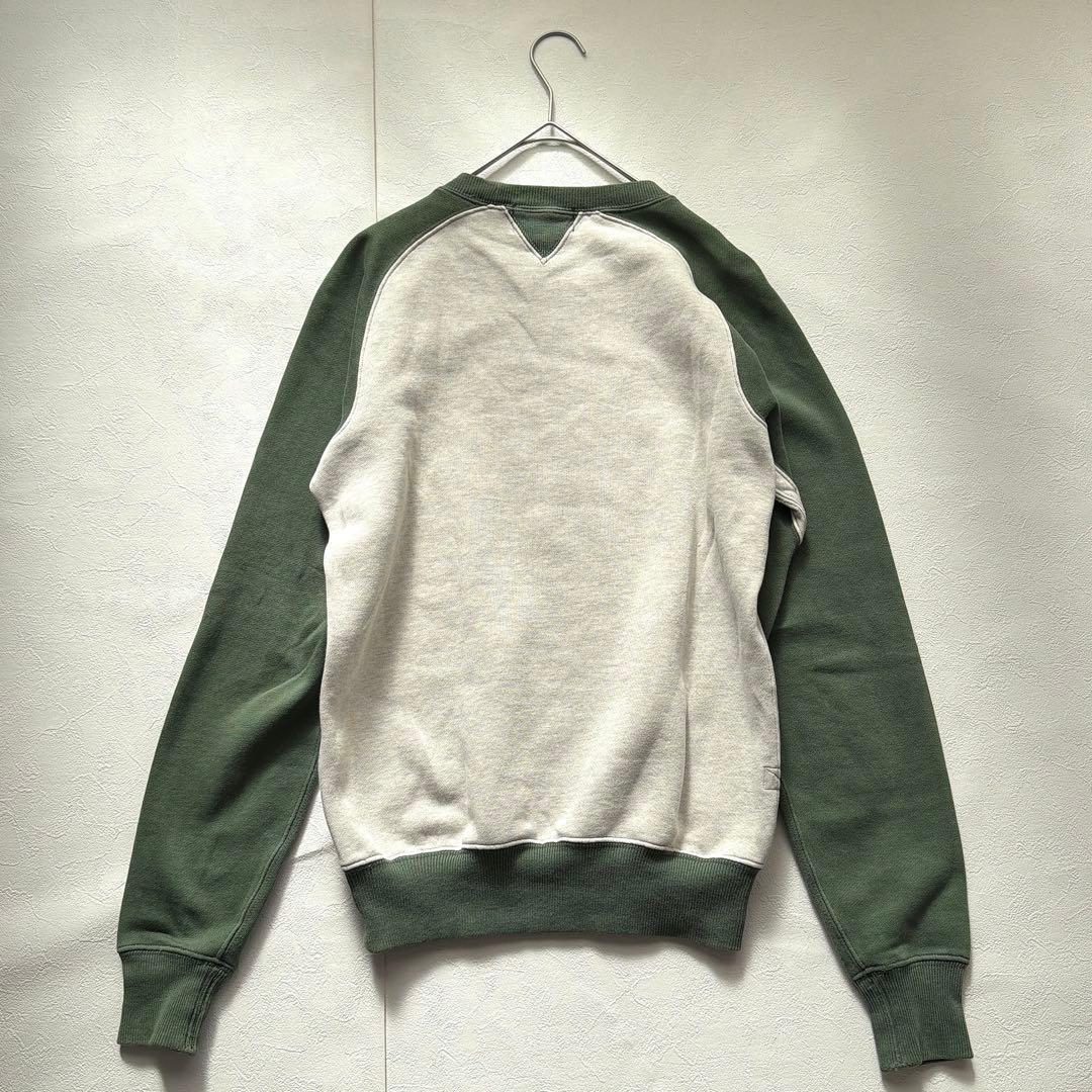 RRL 裏起毛 スウェット トレーナー バイカー カーキ 白 ダブルアールエル