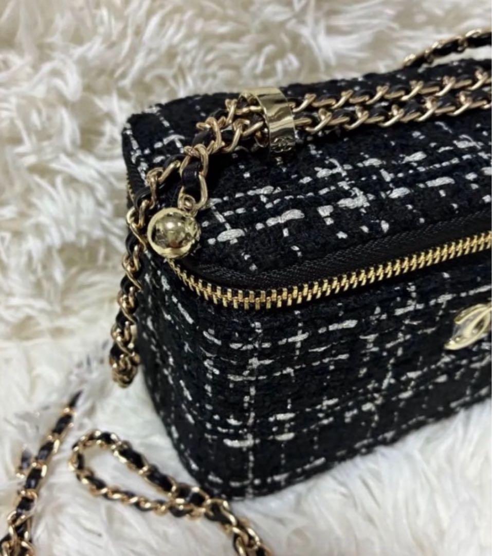 CHANEL シャネル　ノベルティ　チェーン　ショルダーバッグ　ツイード