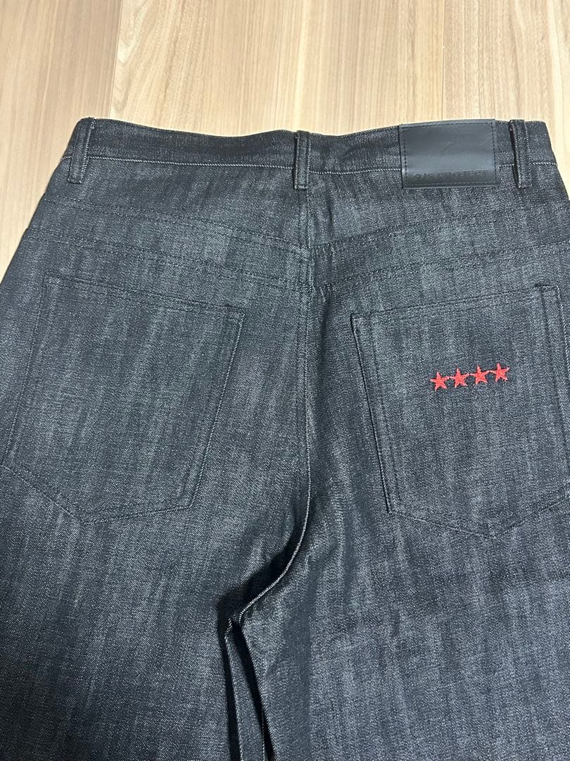 パンツ 9/S PROJECT BUTTON FLY DENIM - BLACK L