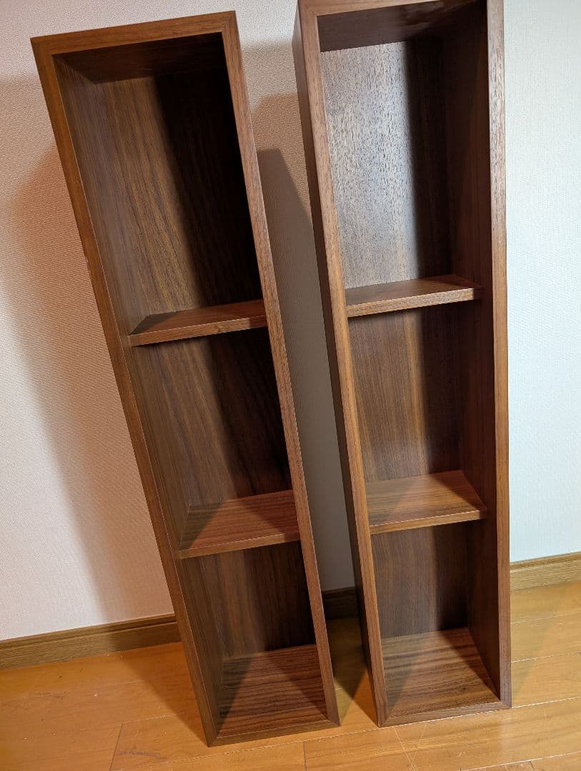 《送料込》無印良品 壁に付けられる家具箱 ウォールナット 棚 収納木製 飾り棚