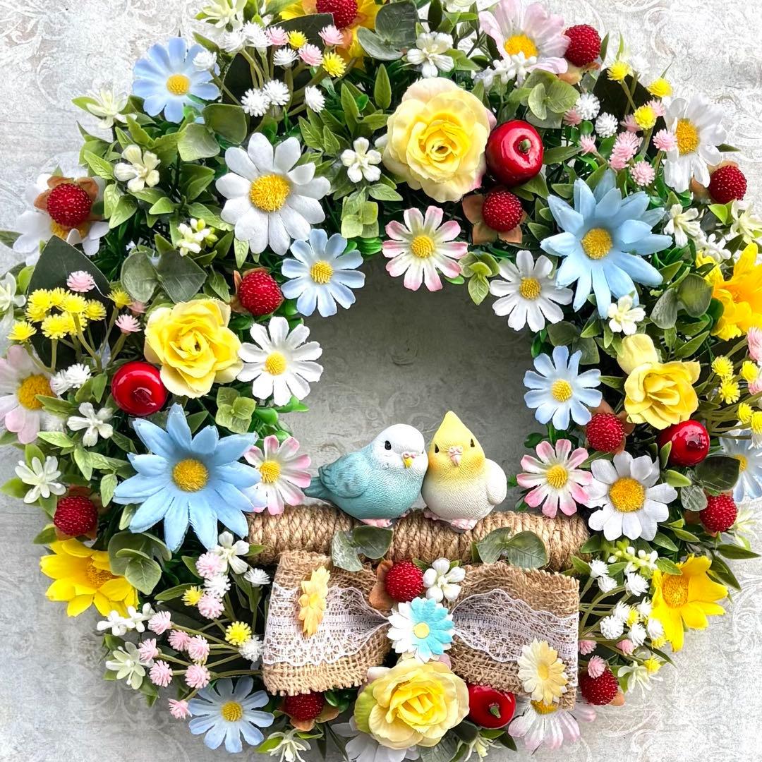 ソラ♡ハート型♡苺フルーツ　フラワーリース