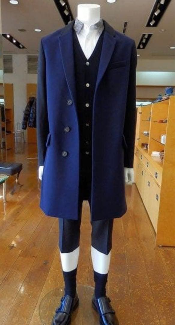 CARVEN ウールカシミア バイカラー チェスターコート CARVEN 13aw