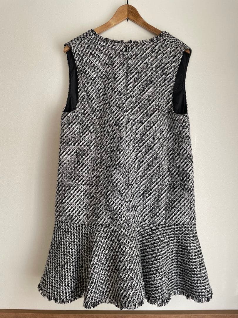 美品☆Apuweiser-riche ツイードペプラムミニワンピース　M