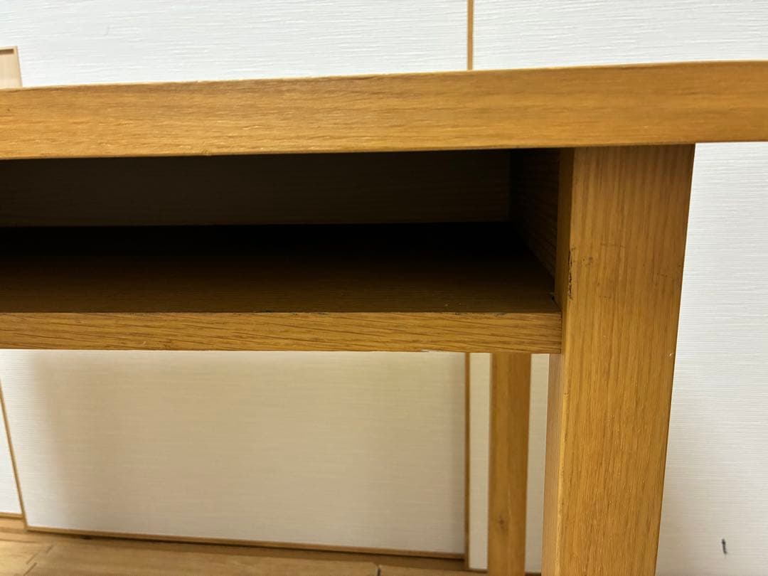 無印良品 パソコンデスク 木製デスク ブラウン系 勉強机 作業台 シンプル