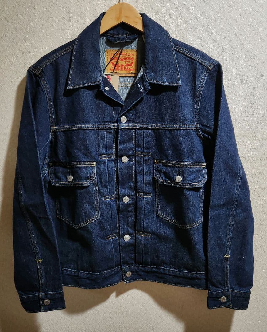 リーバイス 2ND トラッカーJKT L 501 セットアップ 濃紺 W34