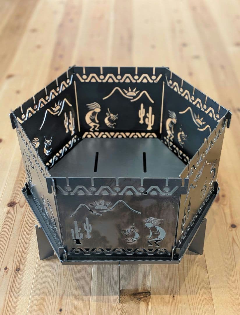 エンリッチ　ENRICH　ココペリ　ヘキサライト　焚き火台　キャンプ　ガレージ