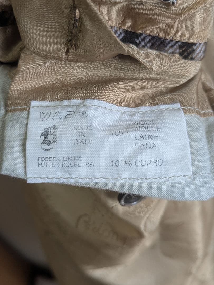 【最高級】Brioni ブリオーニ ガンクラブチェック コート 48 イタリア製