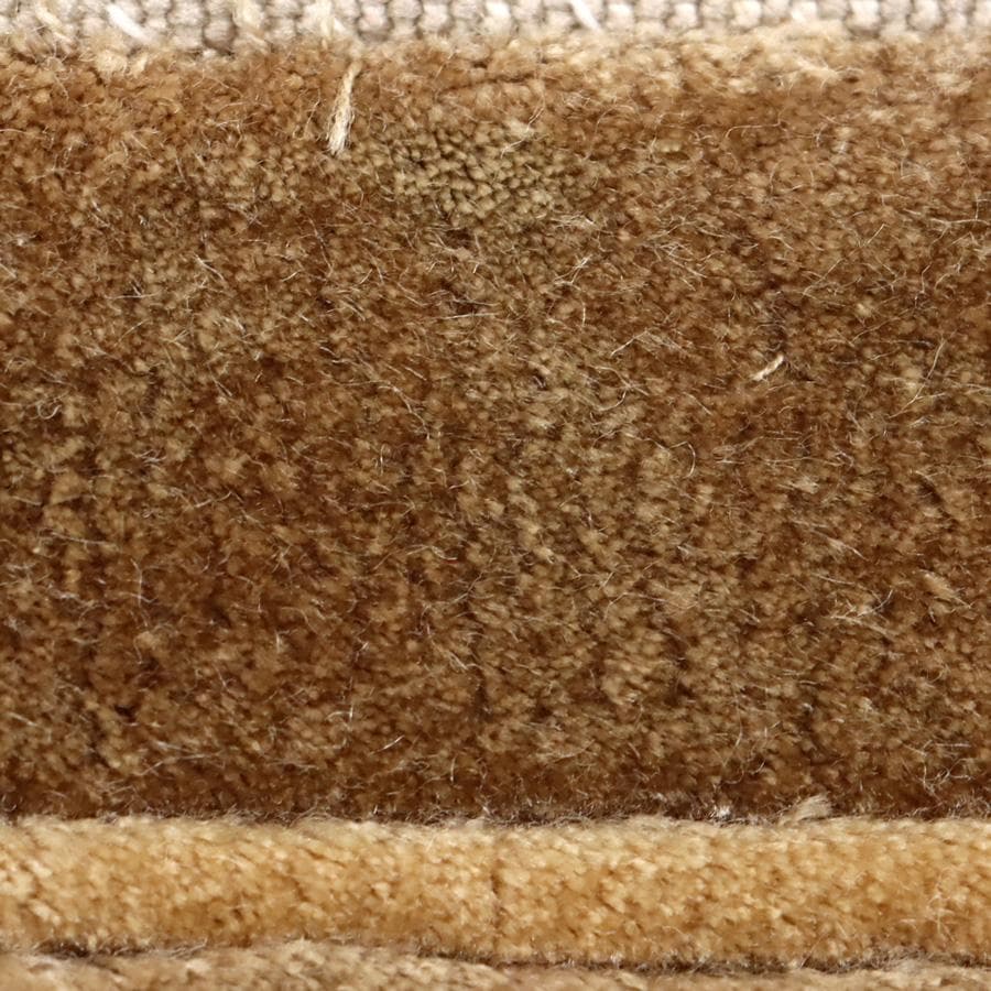 Y3180-2 中国緞通 シルク100% 手織り ハンドカット 121×70cm