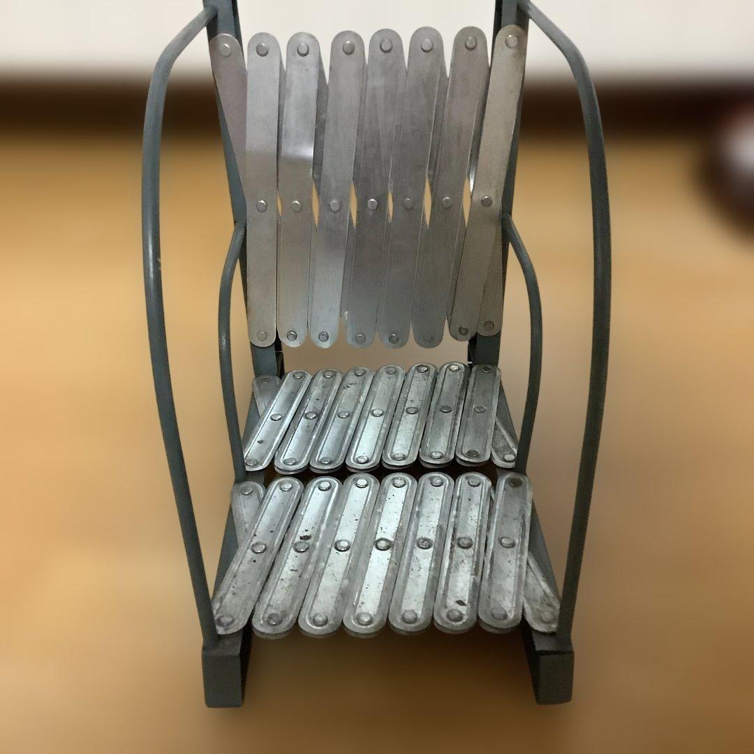 超希少　昭和レトロ　蛇腹式本立て　ブックエンド　ヴィンテージ　アンティーク