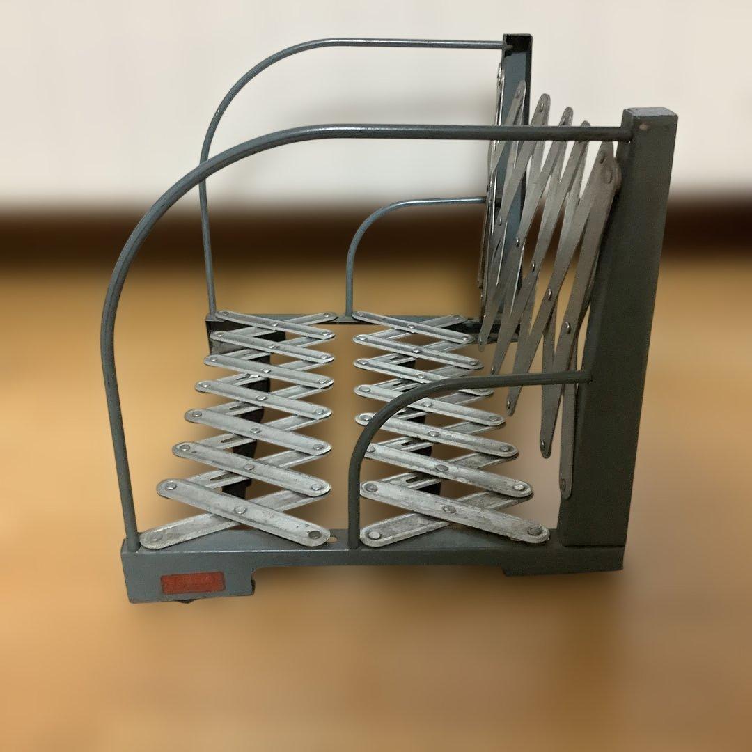 超希少　昭和レトロ　蛇腹式本立て　ブックエンド　ヴィンテージ　アンティーク