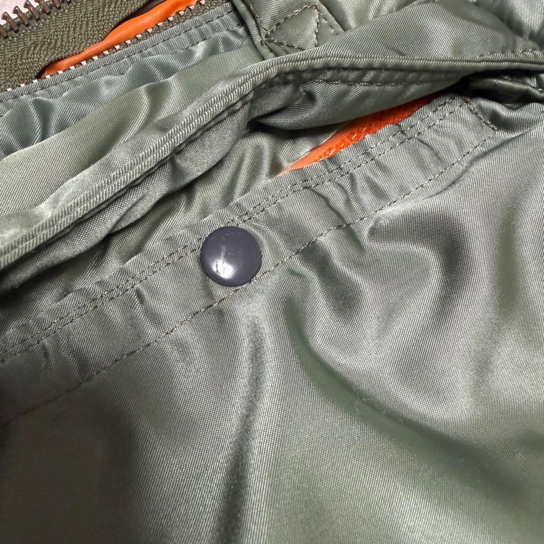 PORTER タンカー 2WAY ブリーフケース 大きめ グリーン ストラップ付