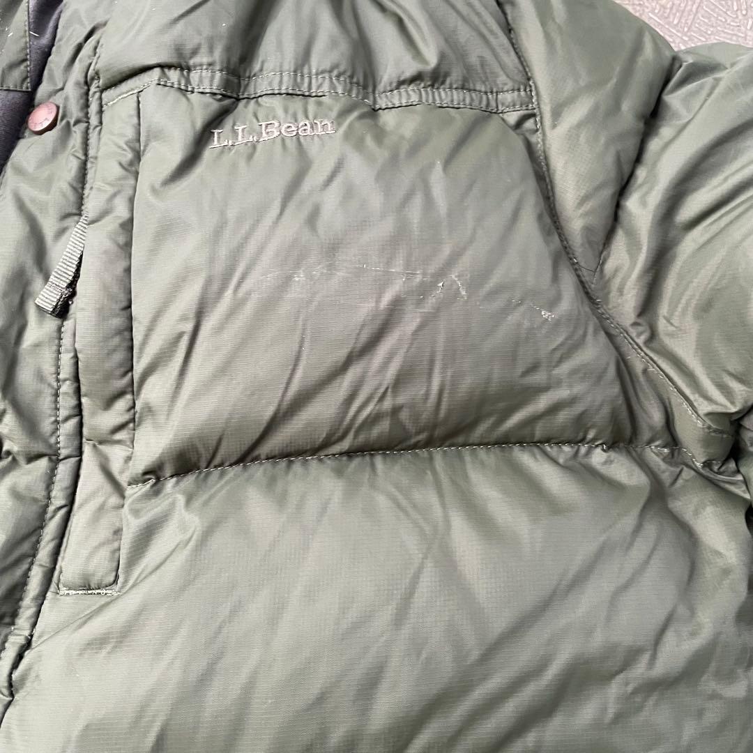 L.L.Bean down puffer jacket ヌプシ　短丈　カーキ