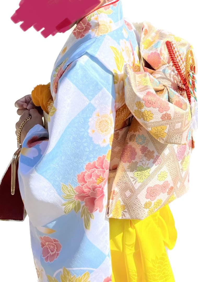 ※汚れ追加発見のため値下げ　七歳　四つ身フルセットKYOETSU 七五三　7歳