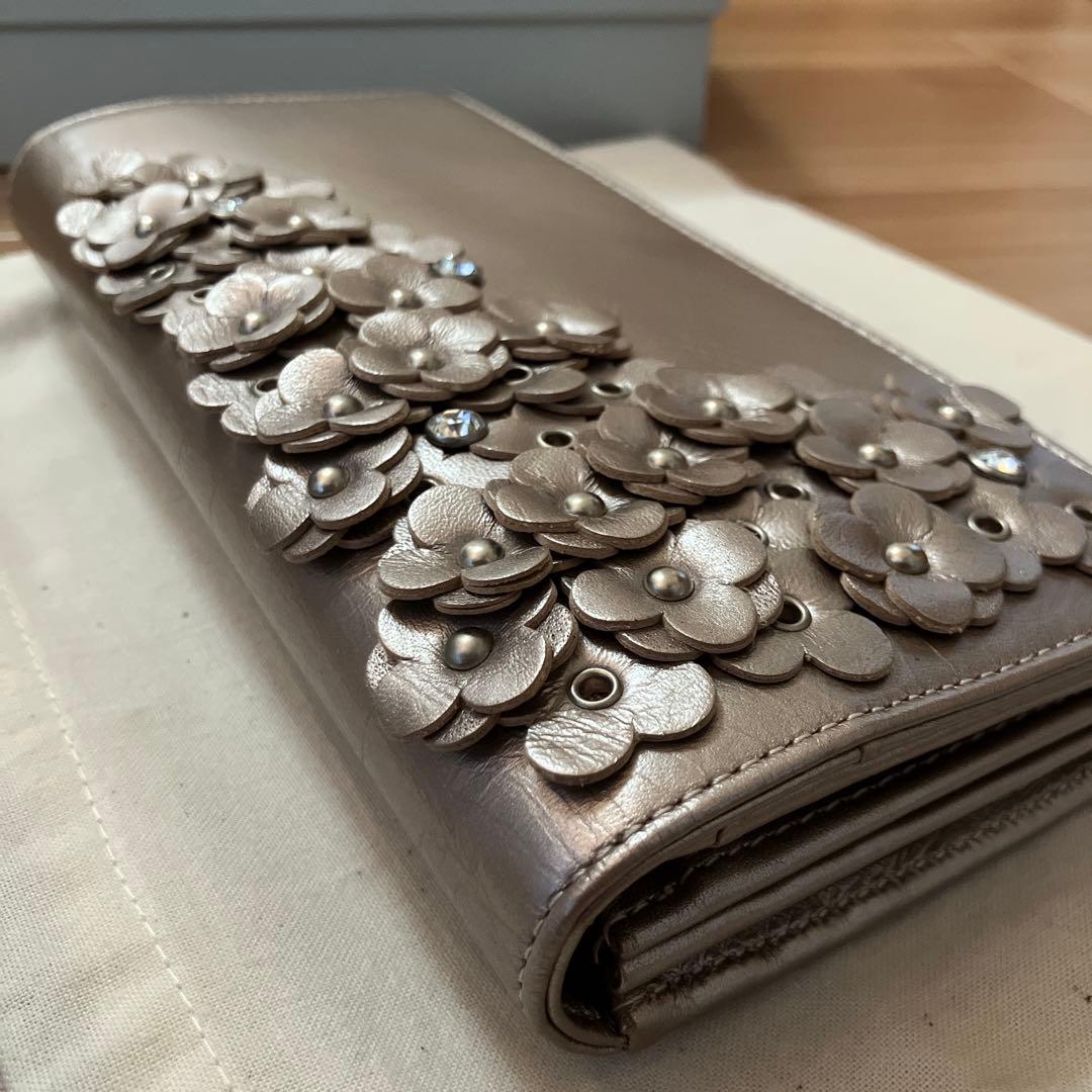 新品未使用　ピンクゴールド　アンテプリマ　素敵！マッツェット かぶせ長財布