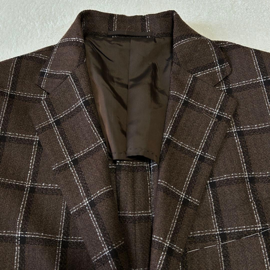 美品 ユナイテッドアローズ ウィンドペン チェック ウール ジャケット