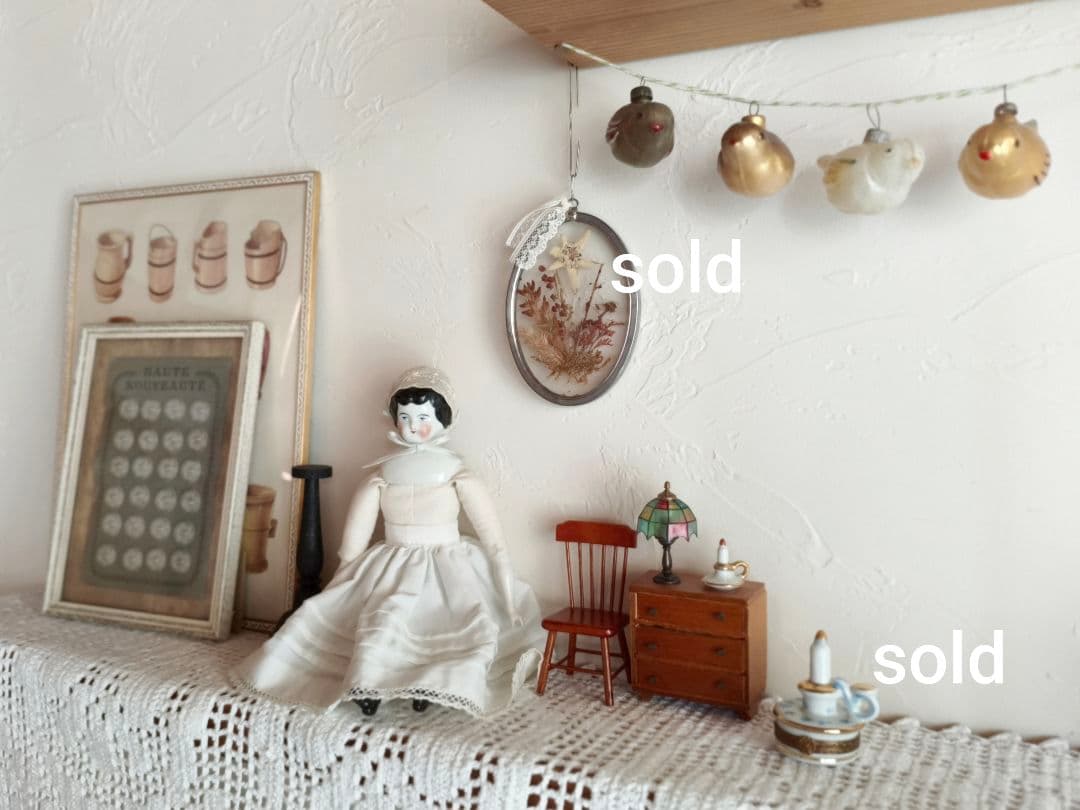 cinnamon さま】 vintage ❀ ステンドグラスの 小さなランプ