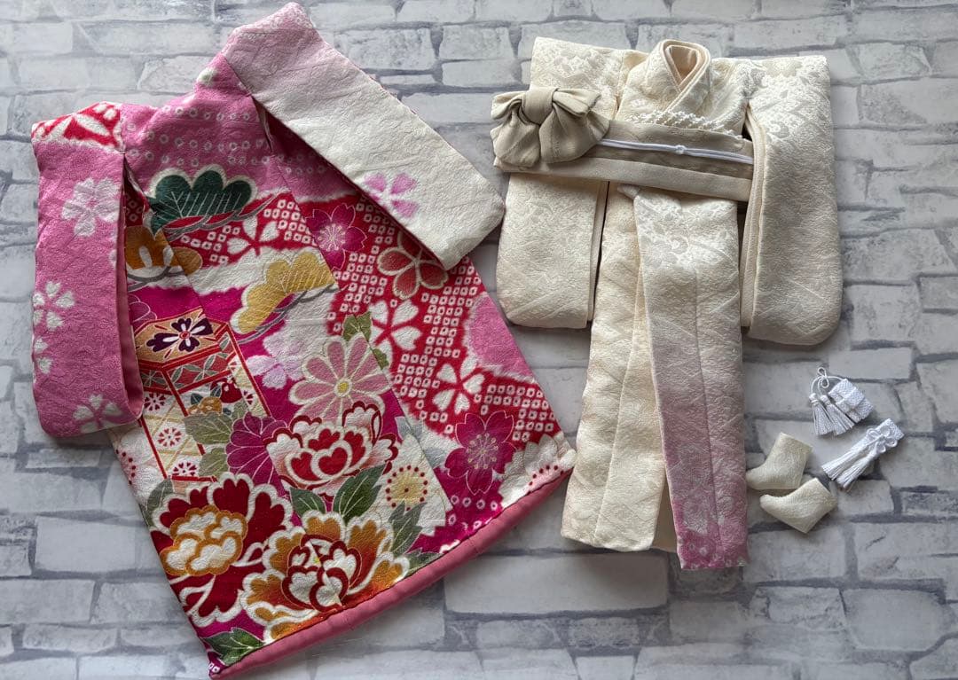 22cmドール 花嫁衣装　色打掛