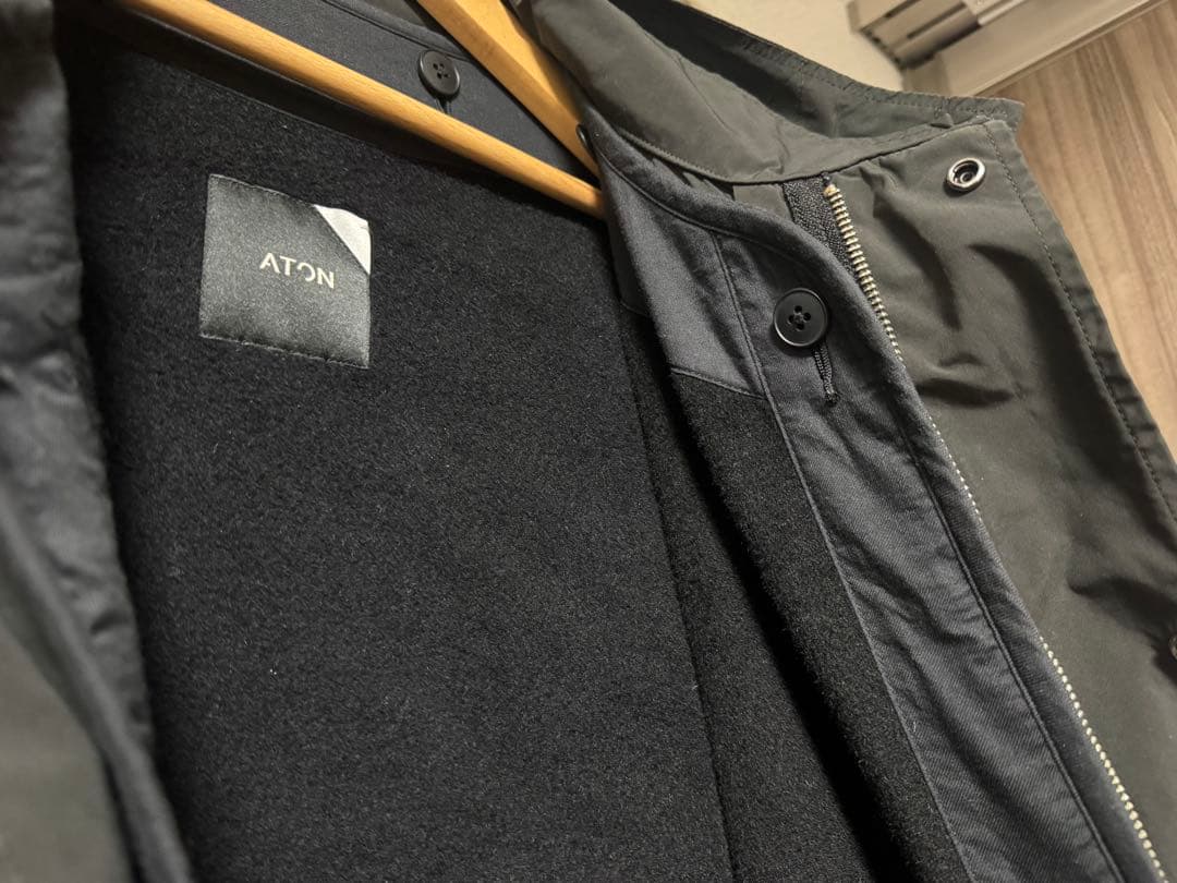 ジャケット・アウター ATON VENTILE NYLON SHORT MODS COAT 4