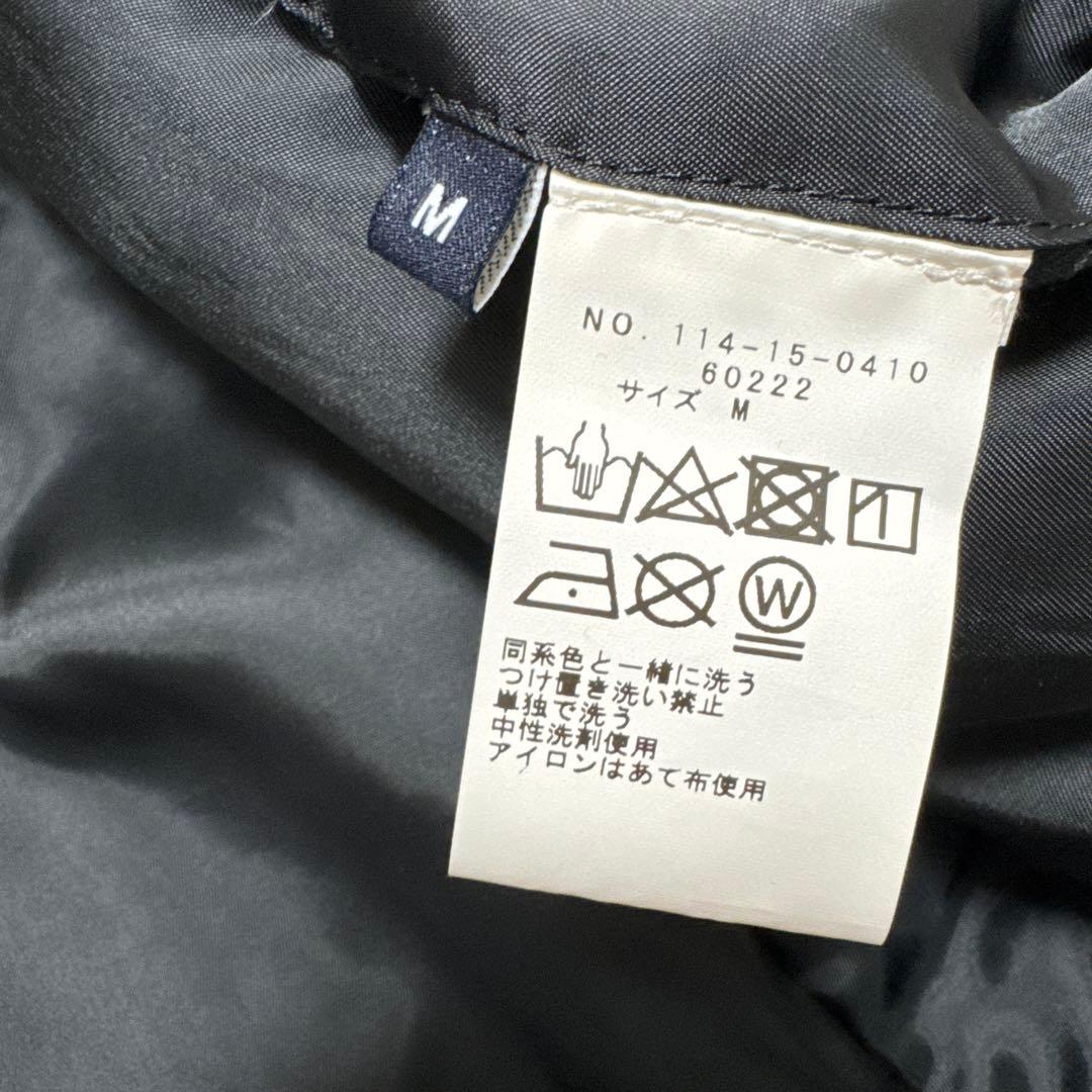 未使用級 シップス ステンカラーダウンコート ブラック M komatsu 秋冬