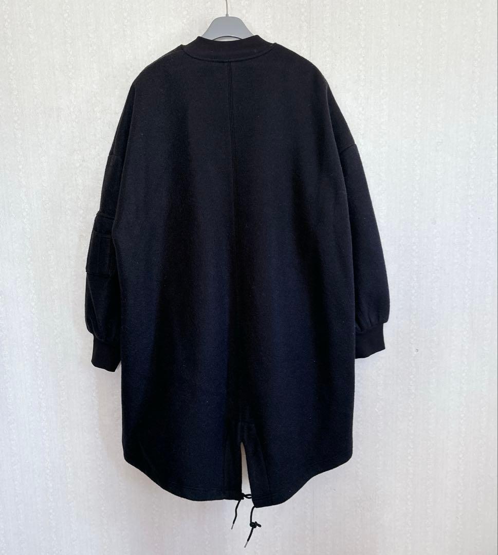 【極美品】Sunny clouds フライトモッズコート 大きいサイズ3L 黒