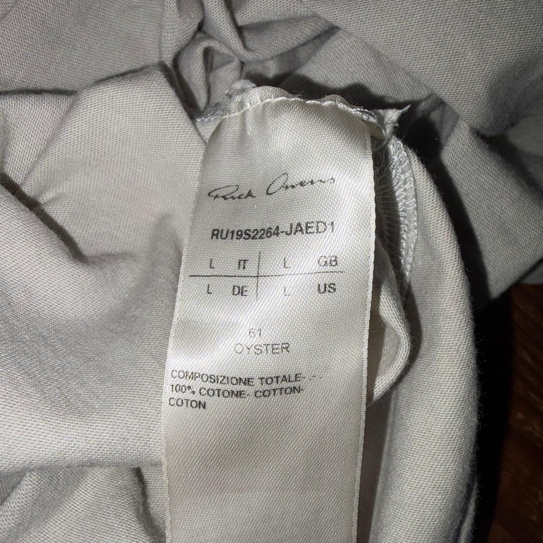 RICK OWENS 19SSショルダーリベット Tシャツ