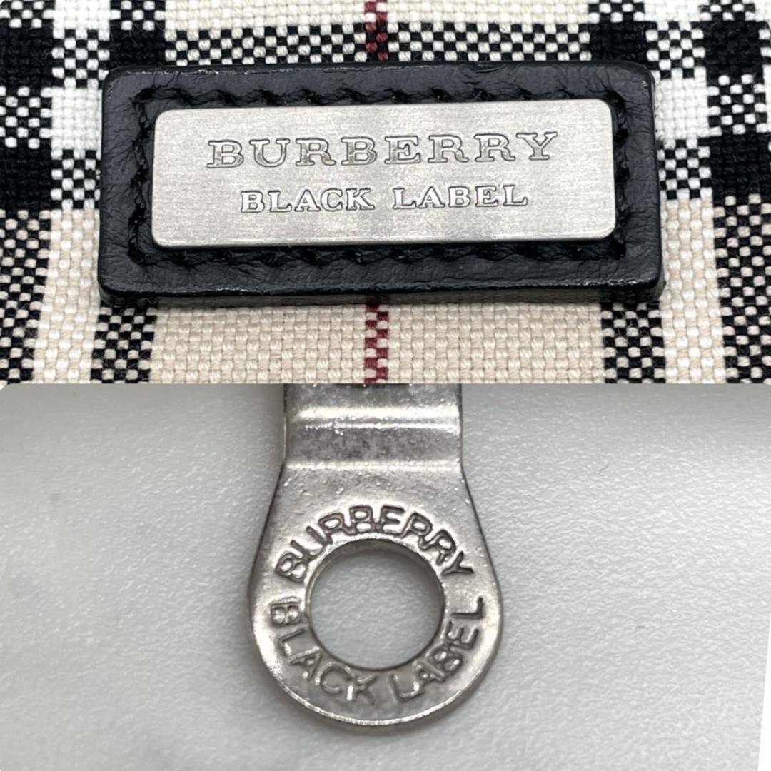 【美品】バーバリーブラックレーベル ノバチェック デニム ウエストバッグ