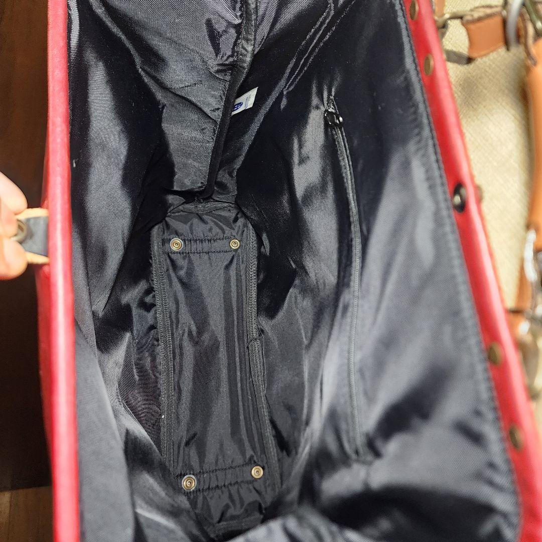 【極美品】木和田 豊岡鞄 ダレスリュック 2Way レッド レザー A4 がま口