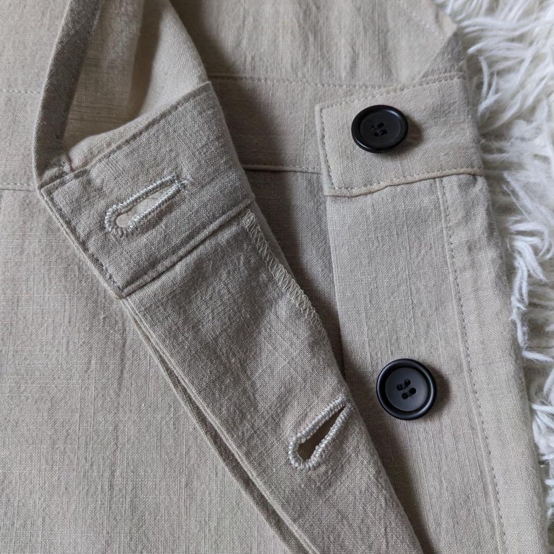 HUIS./遠州織物　509 やわらかシーチングコットンオーバーオール　Free