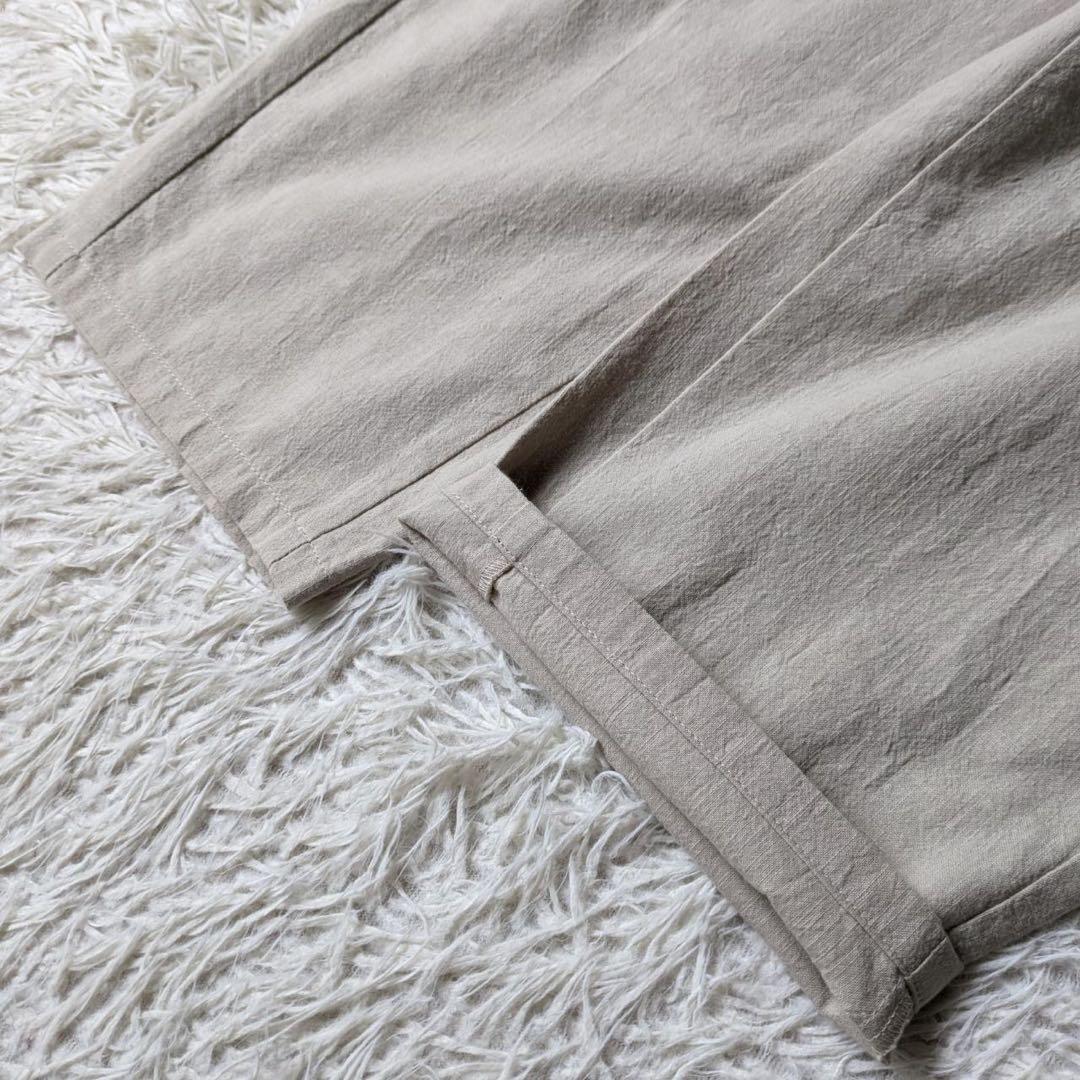 HUIS./遠州織物　509 やわらかシーチングコットンオーバーオール　Free