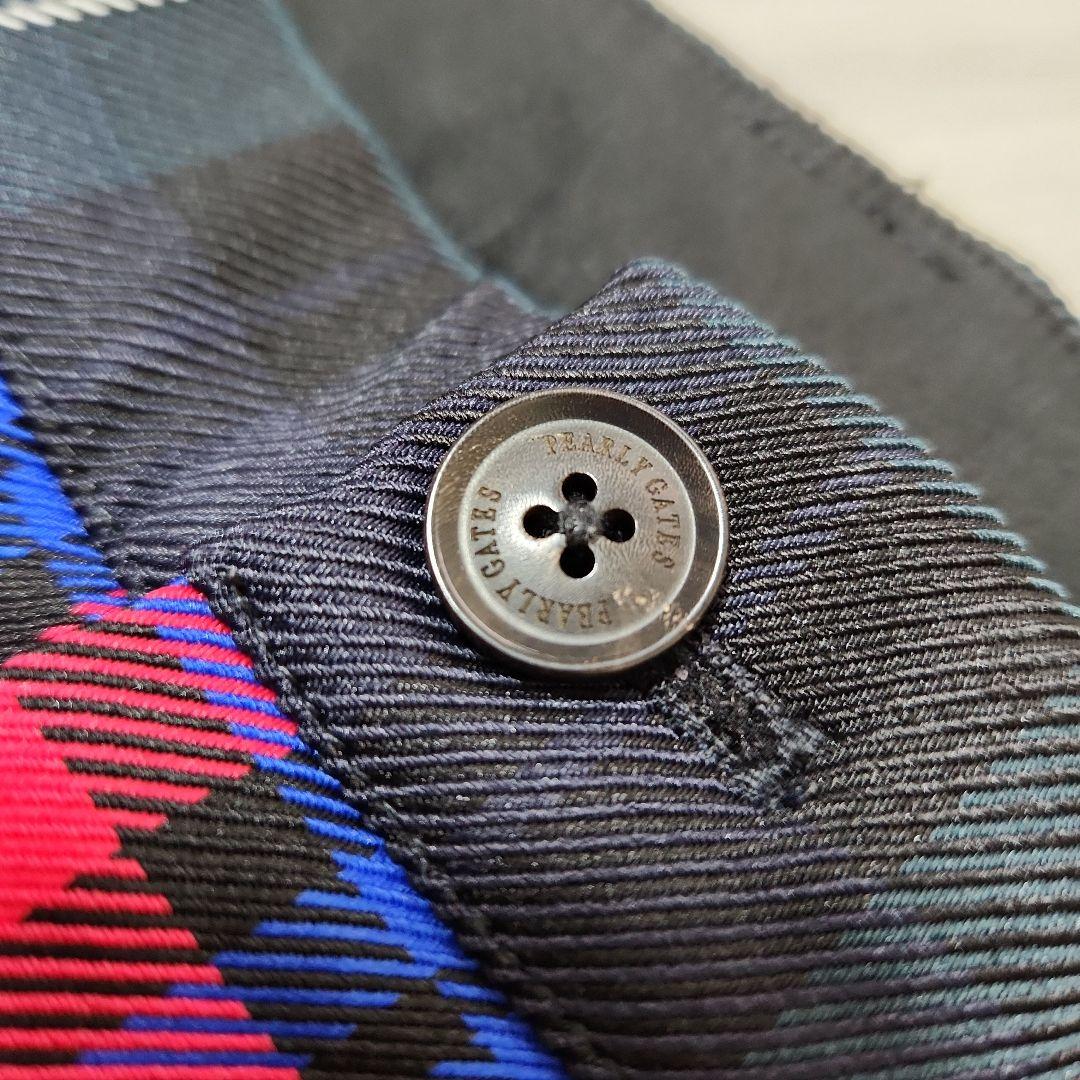 美品☆PEARLY GATES☆2023ゴルフストレッチパンツ4Mマルチチェック