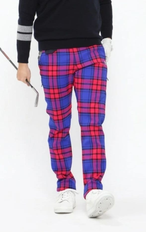 美品☆PEARLY GATES☆2023ゴルフストレッチパンツ4Mマルチチェック