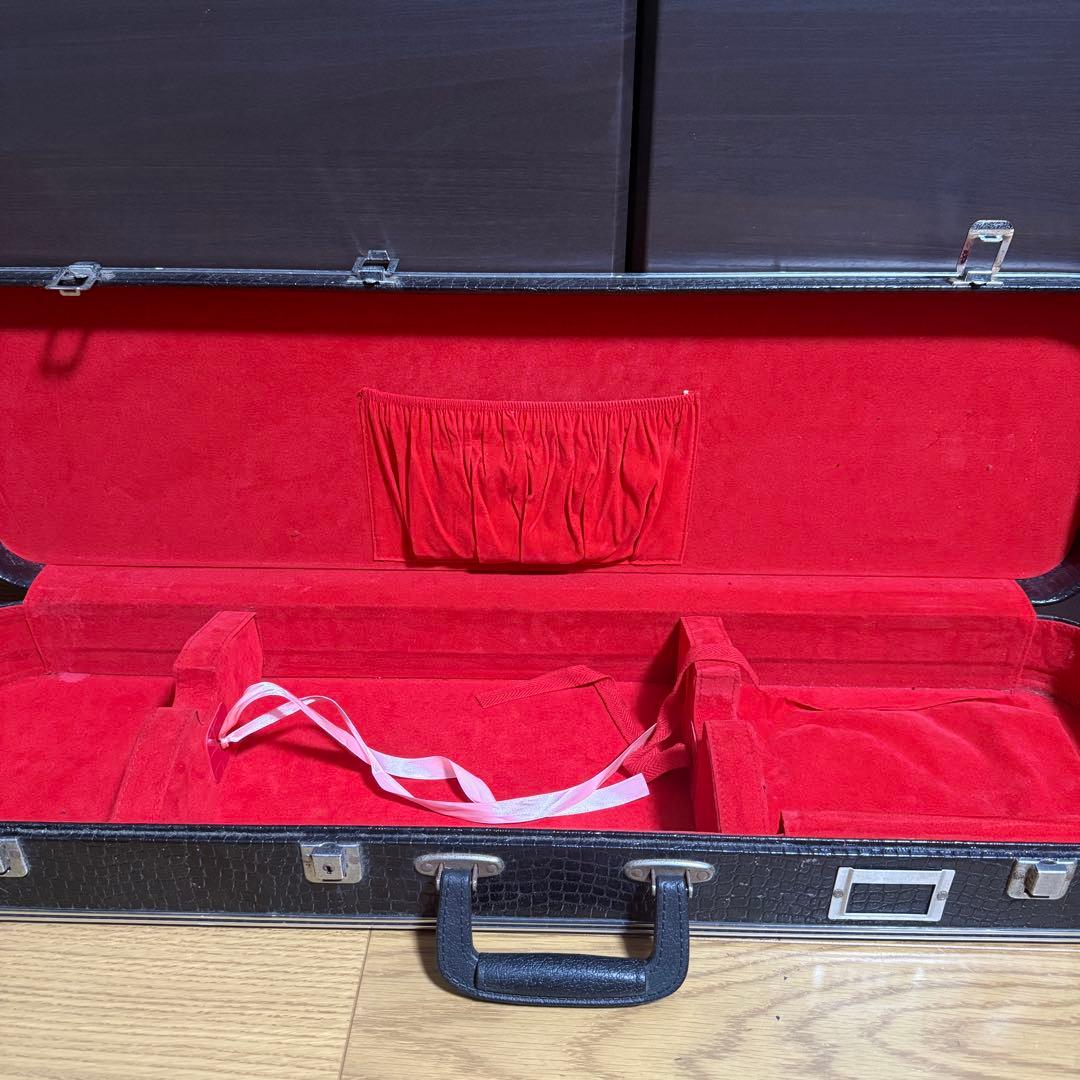 三線 沖縄 人工皮張り ハードケース付き 和楽器 民謡楽器 沖縄三線