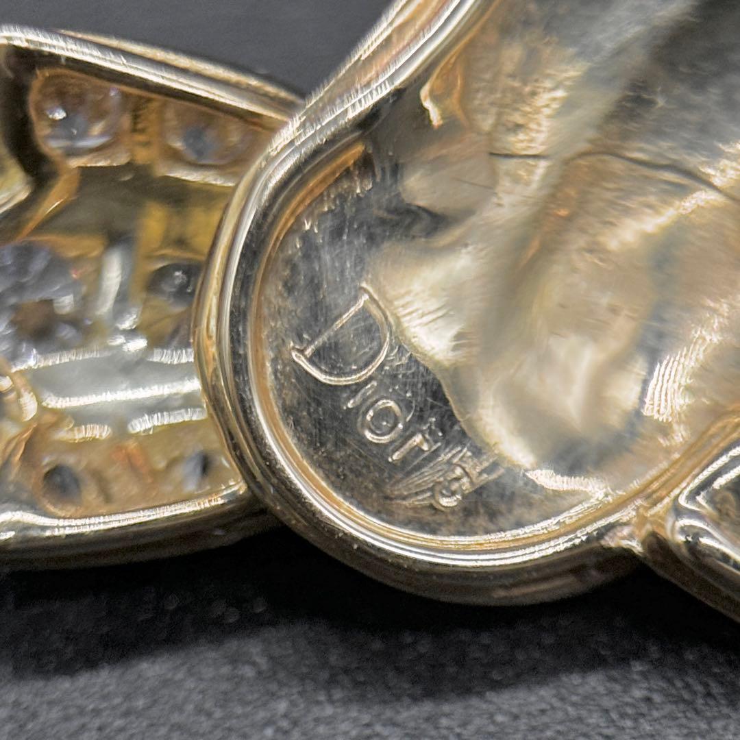 美品!! ディオール K18 OR750 ダイヤモンド ブローチ　約3.9g