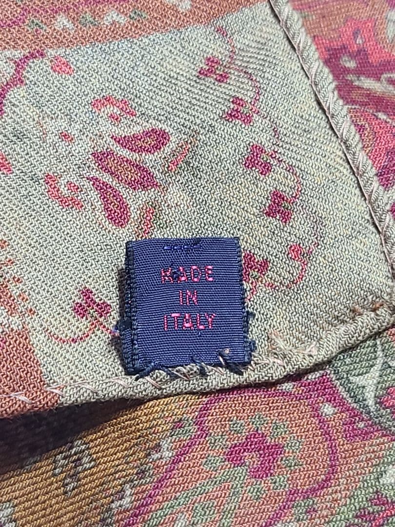 値下げ♪ETRO ペイズリー柄 シルク ウール ストール ショール 大判