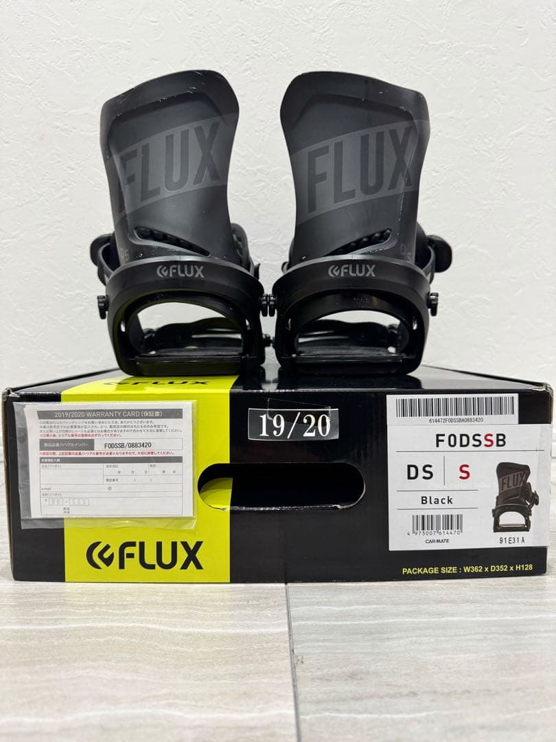 FLUX DS 19-20 スノーボード フラックス ビンディング 黒