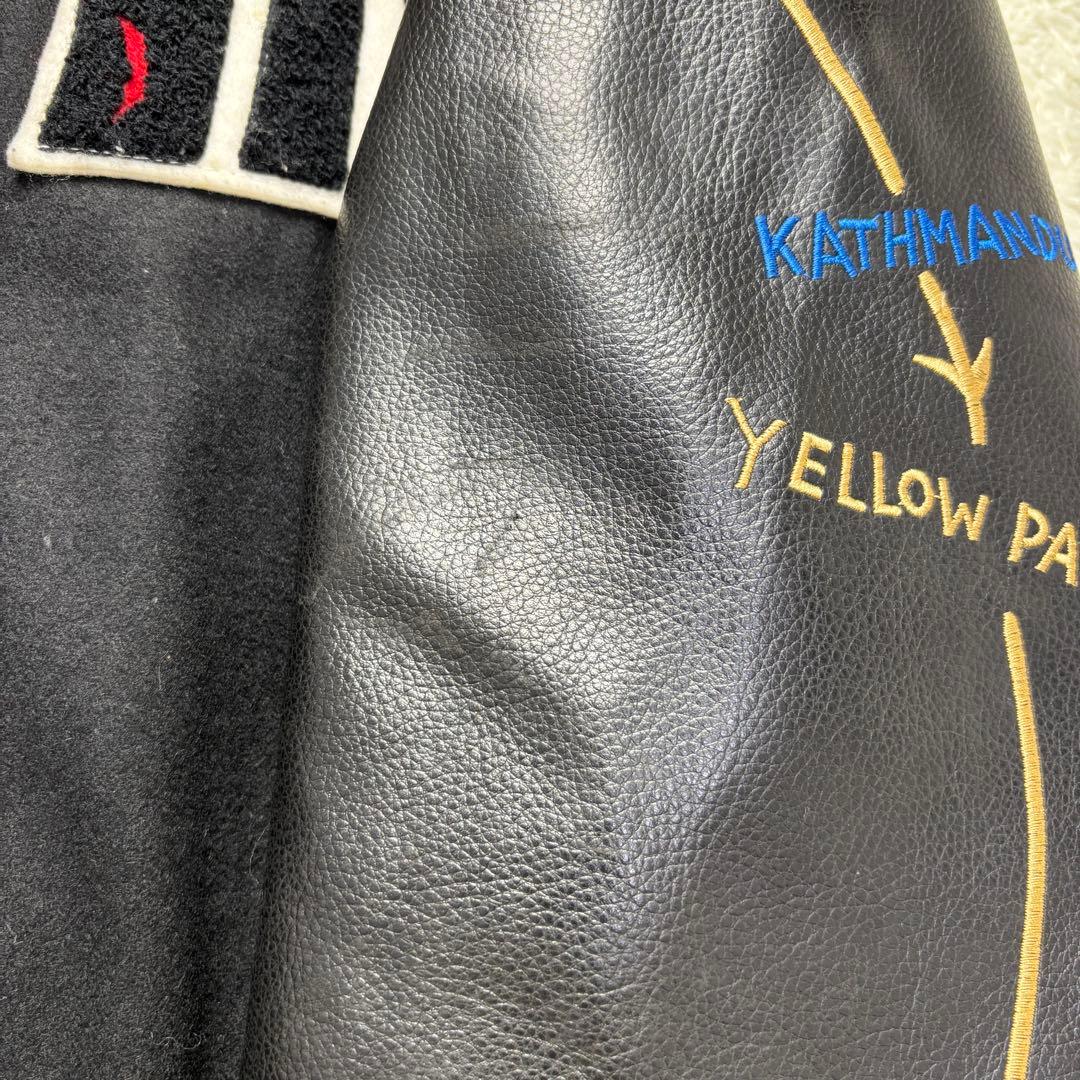 【希少/廃盤】ハリウッドランチマーケット スタジャン ワッペン フルデコ L 黒