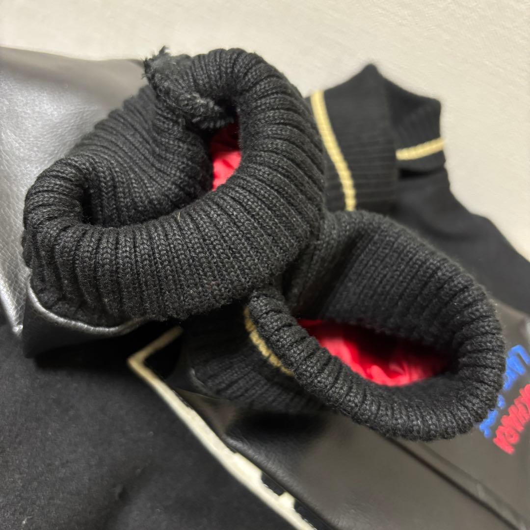 【希少/廃盤】ハリウッドランチマーケット スタジャン ワッペン フルデコ L 黒