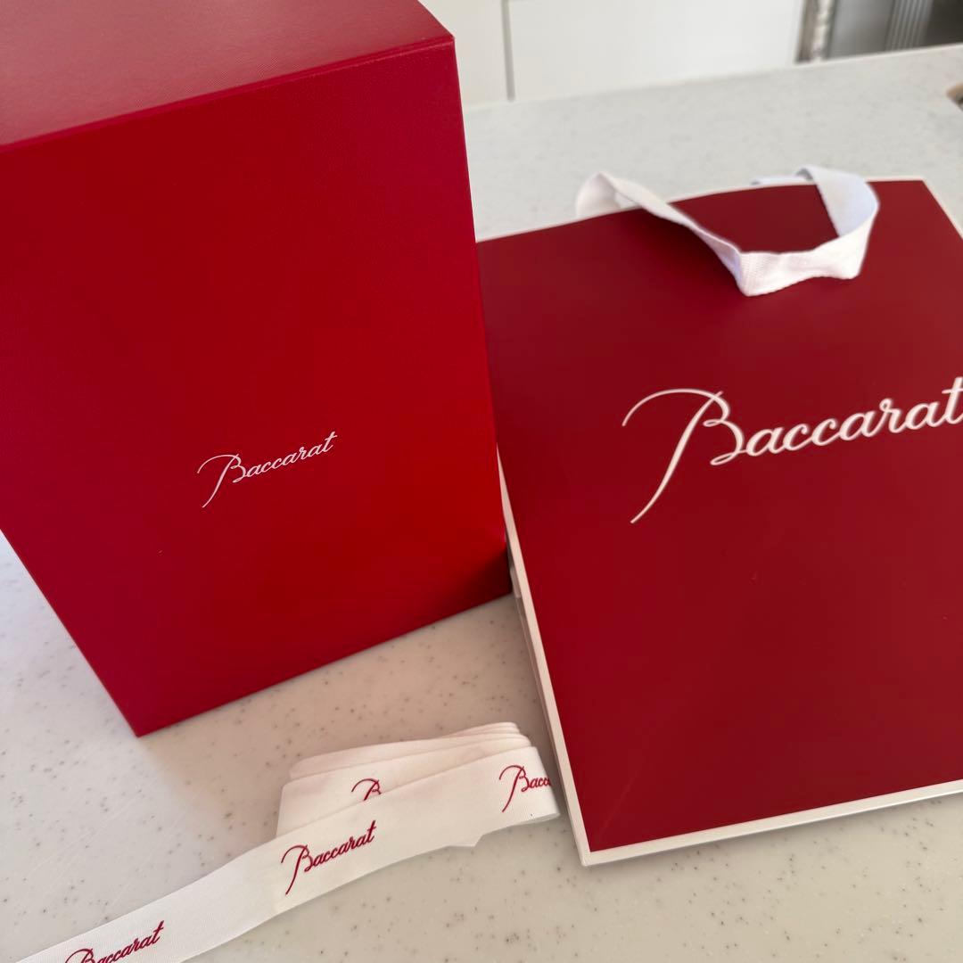 バカラ　アルクール グラス型キャンドルレッド