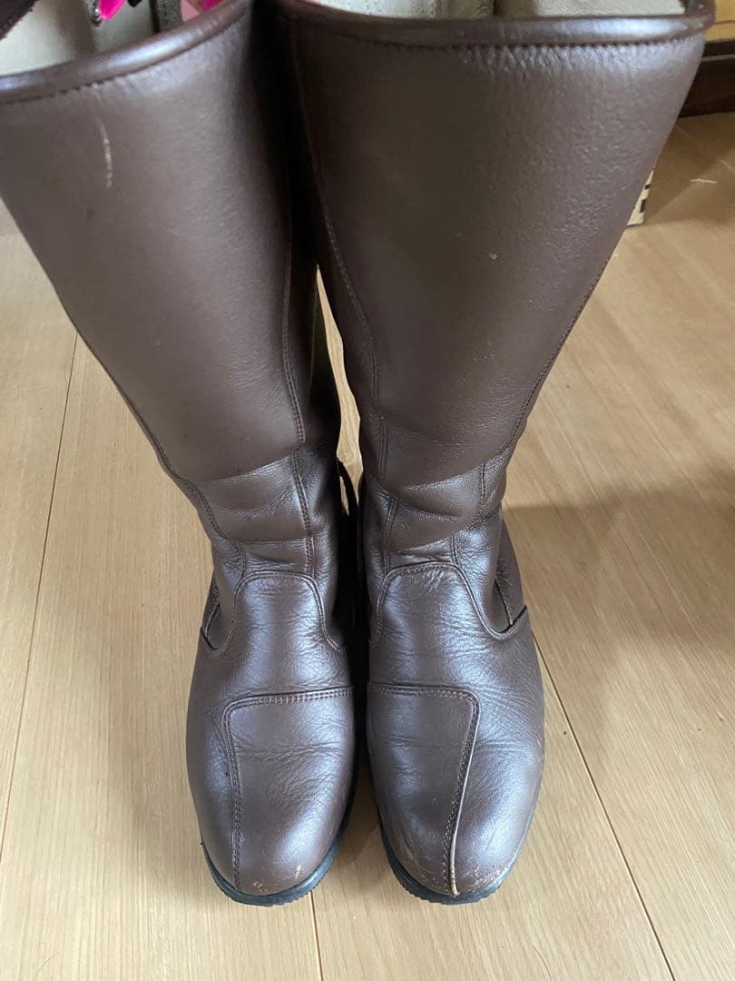 特攻ブーツ　本革　旧車會　バイク　23cm