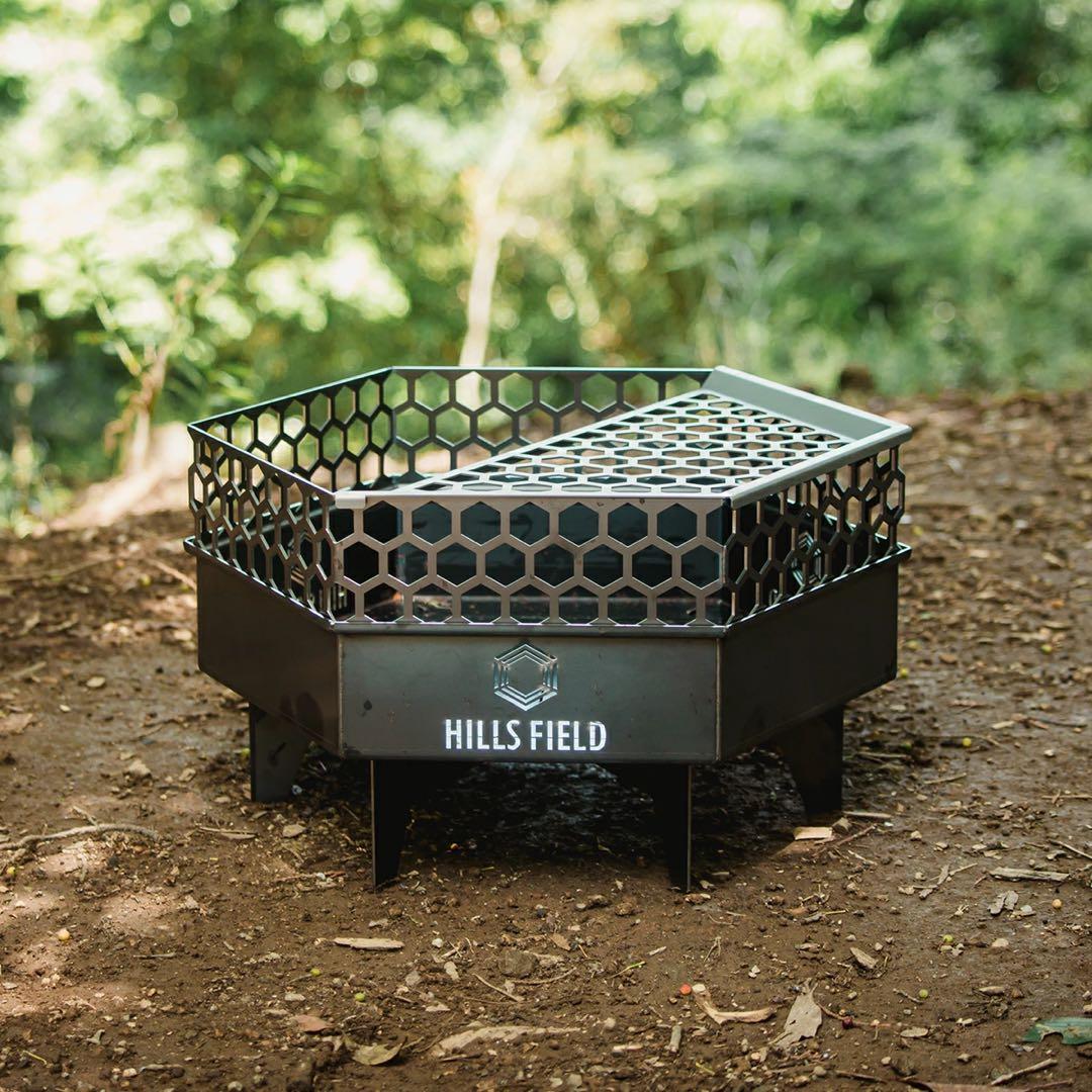 HILLS FIELD 六角形焚き火台　フルセット